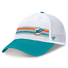 Fanatics Miami Dolphins Flawless Stripe Adjustable Hat White/Aqua