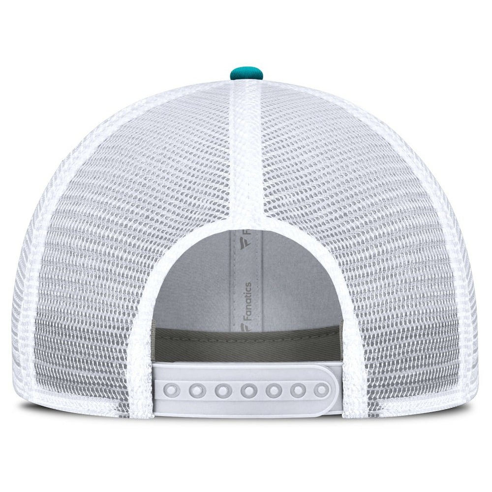 Fanatics Miami Dolphins Flawless Stripe Adjustable Hat White/Aqua