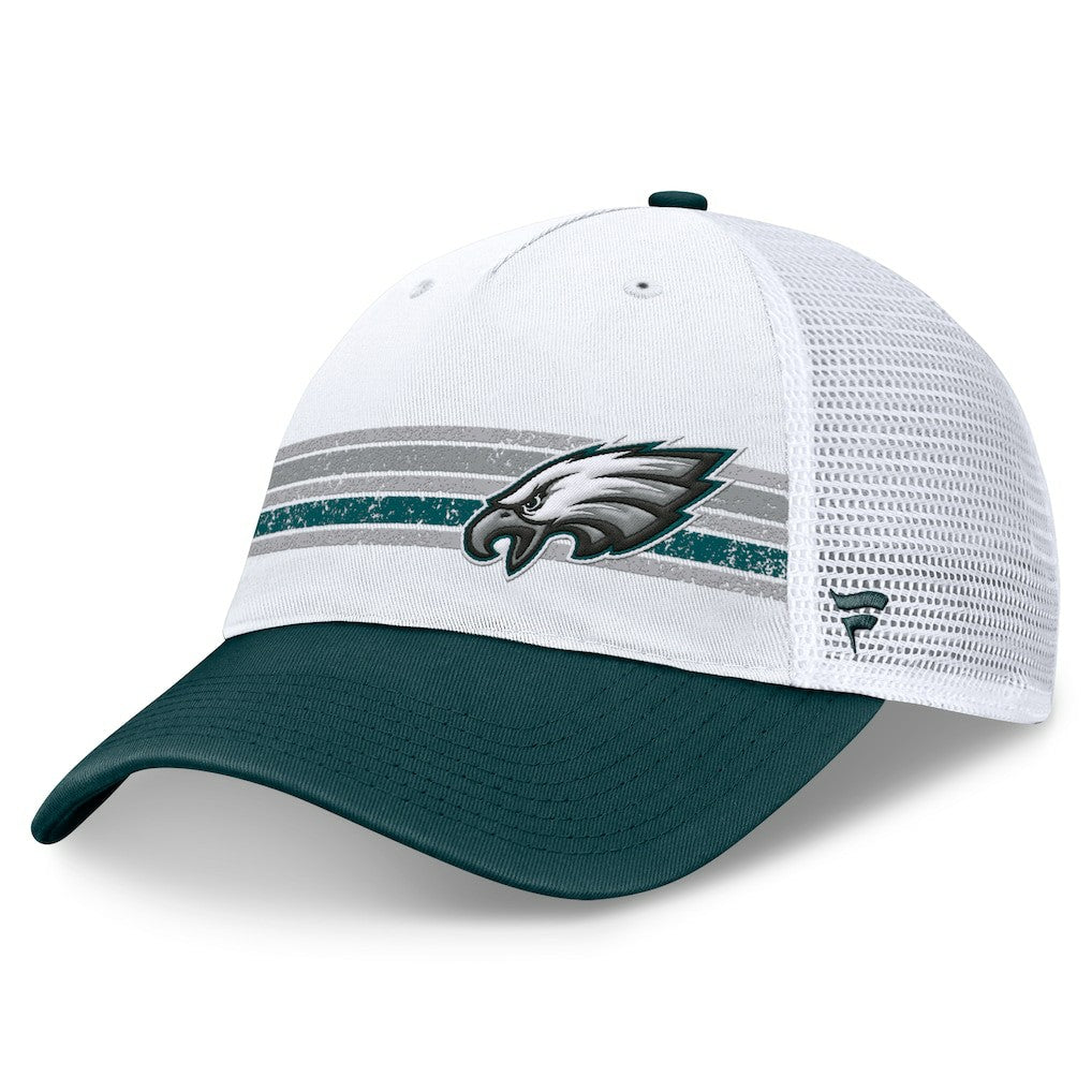 Fanatics Philadelphia Eagles Flawless Stripe Adjustable Hat White/Midnight Green