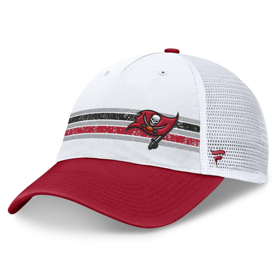 Fanatics Tampa Bay Buccaneers Flawless Stripe Adjustable Hat White/Red