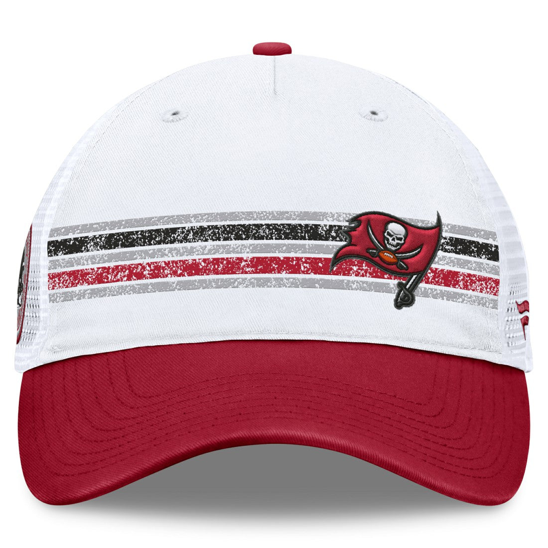 Fanatics Tampa Bay Buccaneers Flawless Stripe Adjustable Hat White/Red