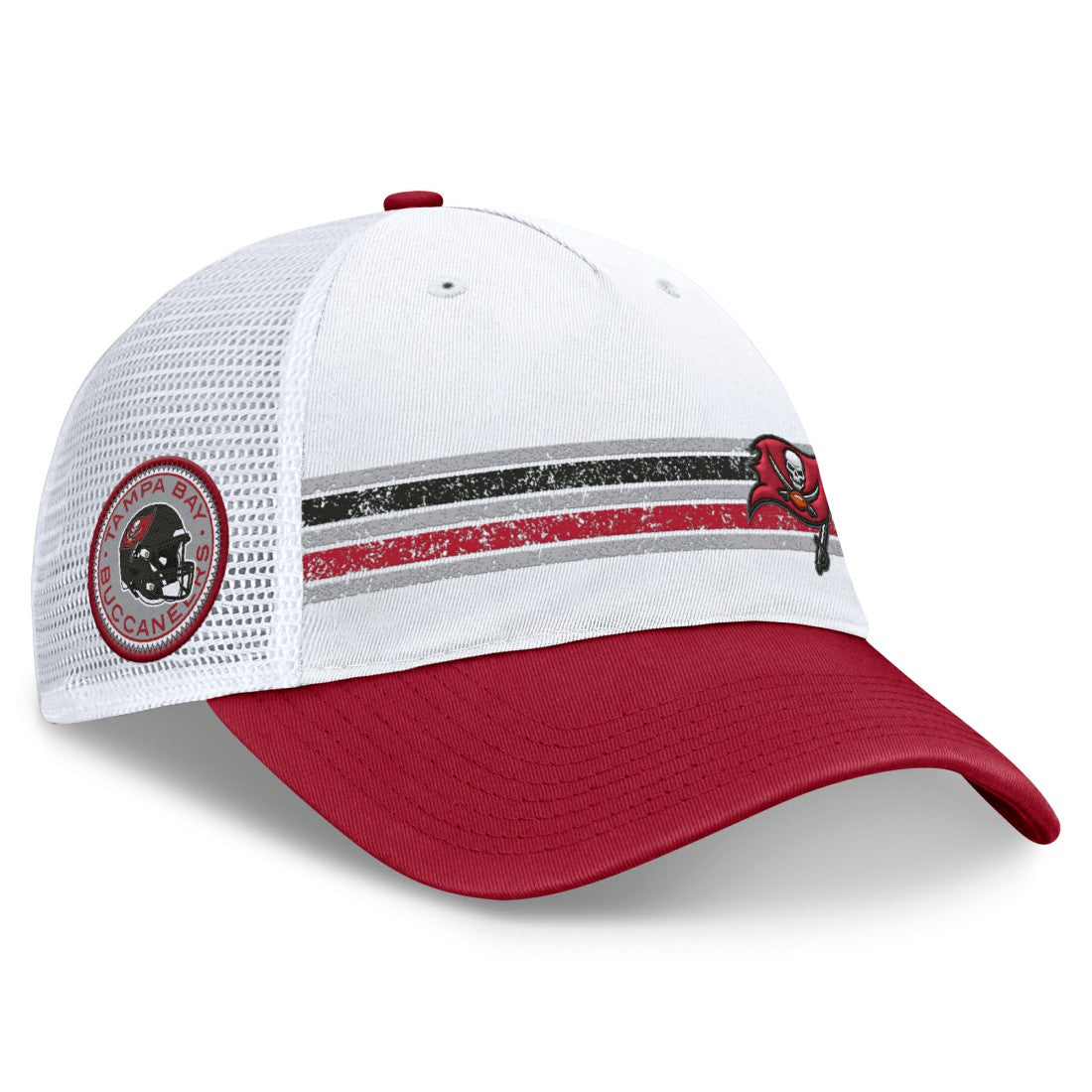 Fanatics Tampa Bay Buccaneers Flawless Stripe Adjustable Hat White/Red