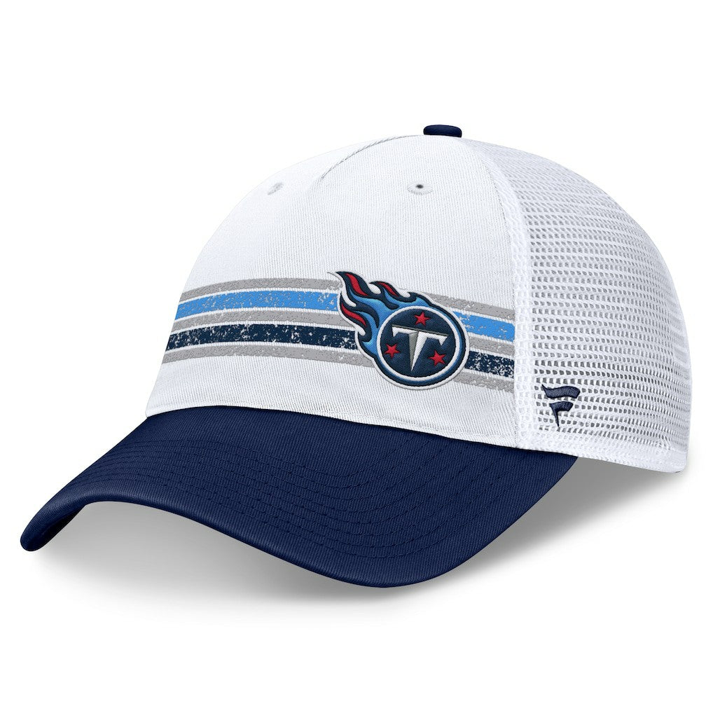 Fanatics Tennessee Titans Flawless Stripe Adjustable Hat White/Navy