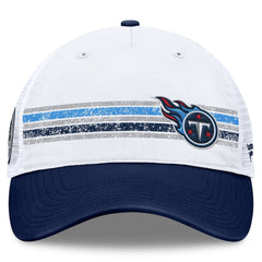 Fanatics Tennessee Titans Flawless Stripe Adjustable Hat White/Navy
