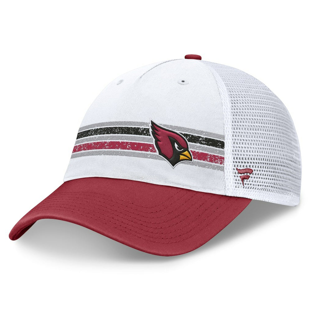 Fanatics Arizona Cardinals Flawless Stripe Adjustable Hat White/Cardinal