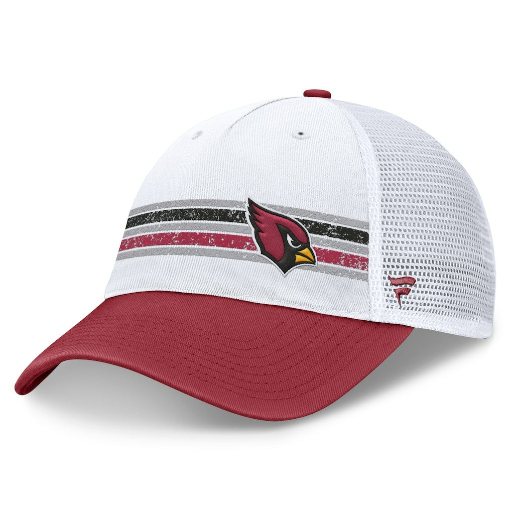 Fanatics Arizona Cardinals Flawless Stripe Adjustable Hat White/Cardinal