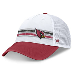 Fanatics Arizona Cardinals Flawless Stripe Adjustable Hat White/Cardinal