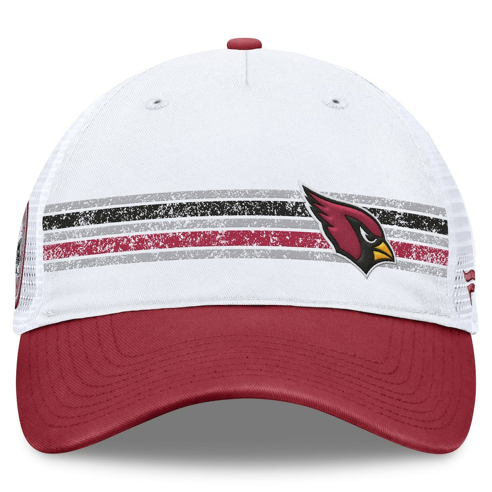 Fanatics Arizona Cardinals Flawless Stripe Adjustable Hat White/Cardinal