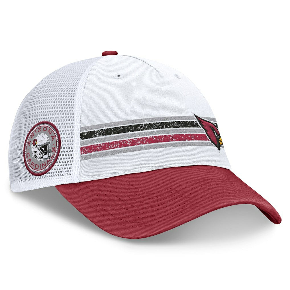 Fanatics Arizona Cardinals Flawless Stripe Adjustable Hat White/Cardinal