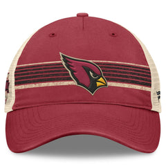 Fanatics Arizona Cardinals Center Stripe Trucker Adjustable Hat Cardinal/Natural