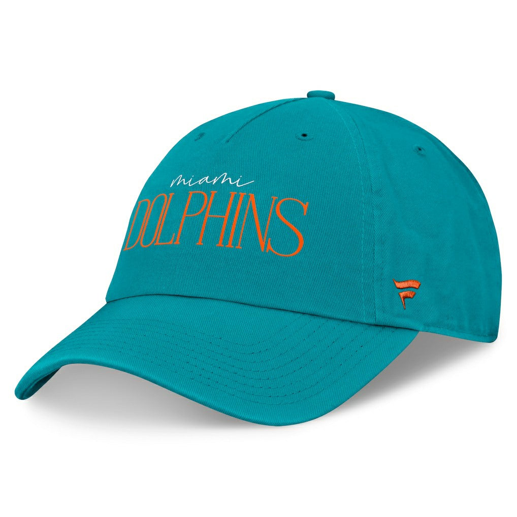 Fanatics Miami Dolphins Women's Review Unstructured Adjustable Hat Aqua