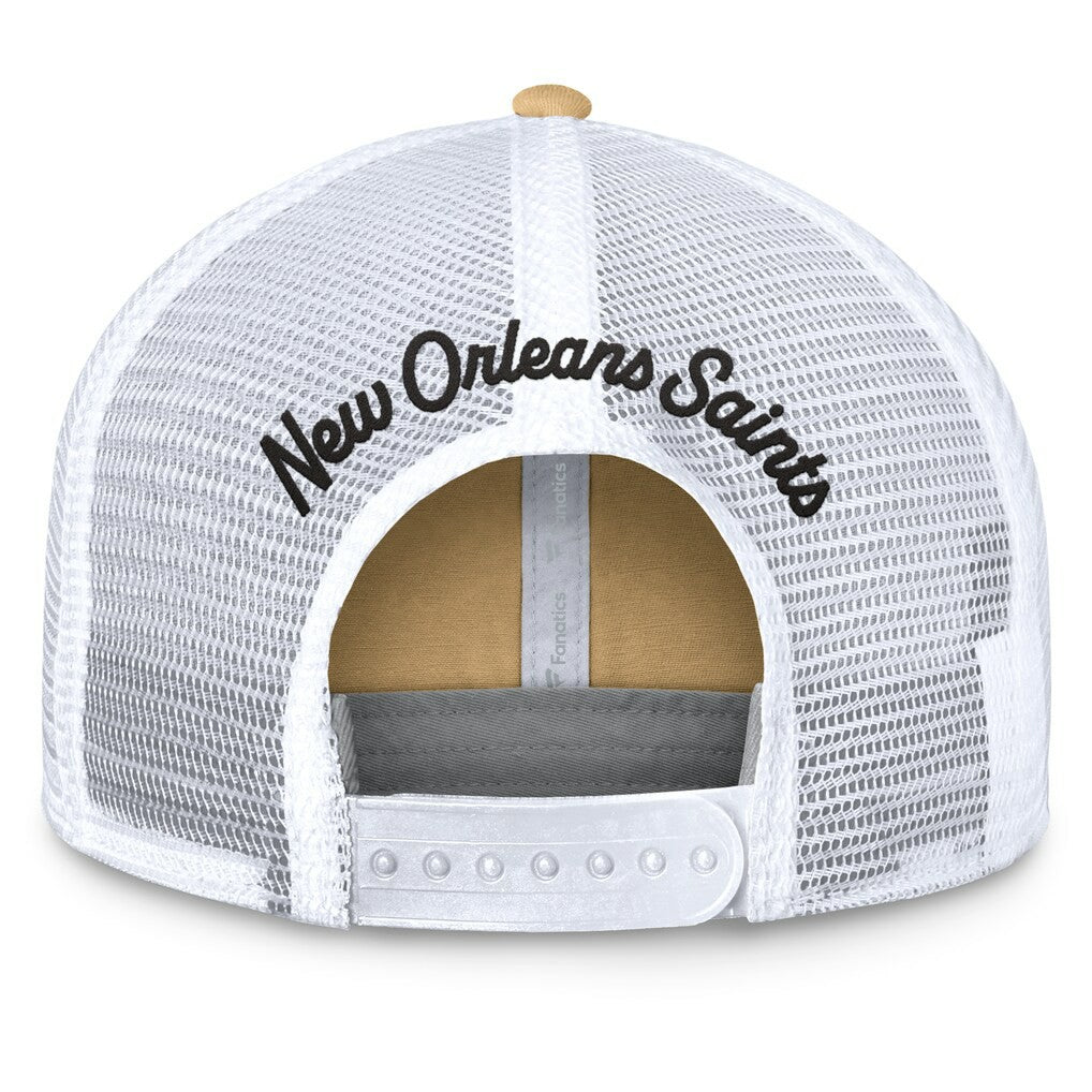Fanatics New Orleans Saints Women's Slogan Trucker Adjustable Hat Gold