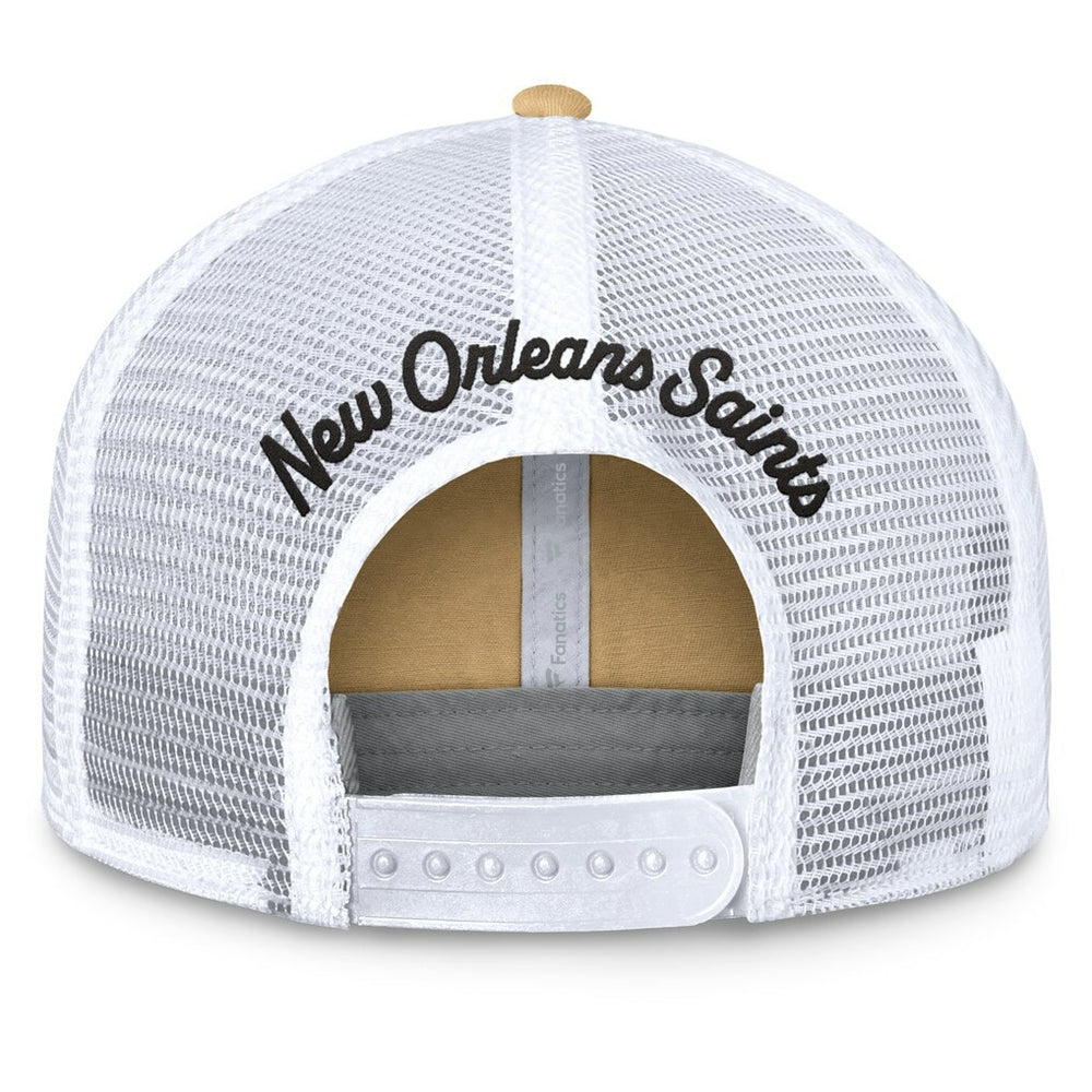 Fanatics New Orleans Saints Women's Slogan Trucker Adjustable Hat Gold