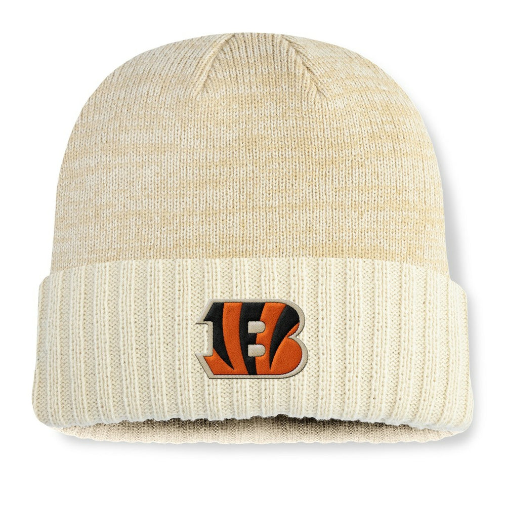 Fanatics Cincinnati Bengals Block Cuffed Knit Hat Cream