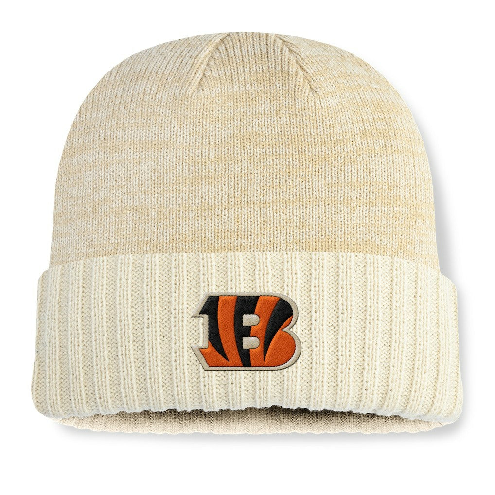 Fanatics Cincinnati Bengals Block Cuffed Knit Hat Cream