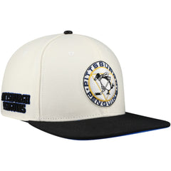 Pittsburgh Penguins Pro Standard Retro Classic Logo Snapback Hat - Cream - NHL 200885632