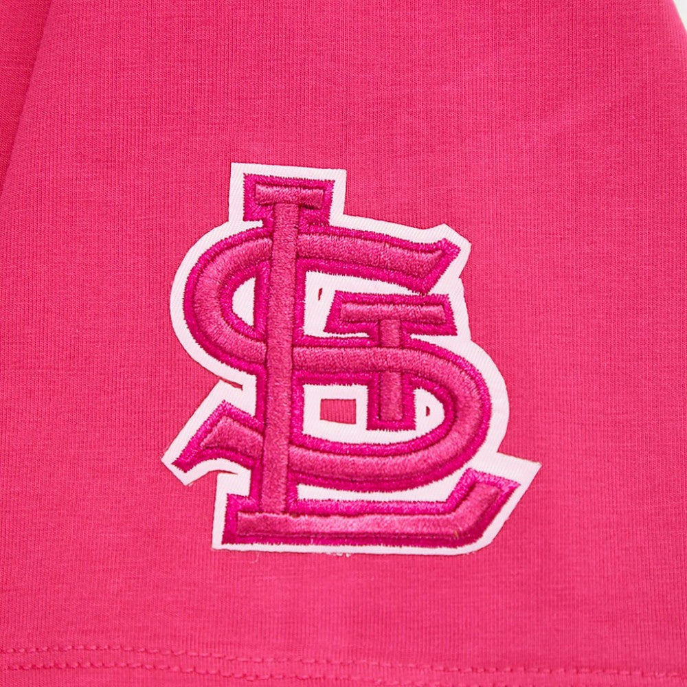 St. Louis Cardinals Pro Standard Women's Triple Pink Boxy Cropped T-Shirt - Pink - MLB Lifestyle