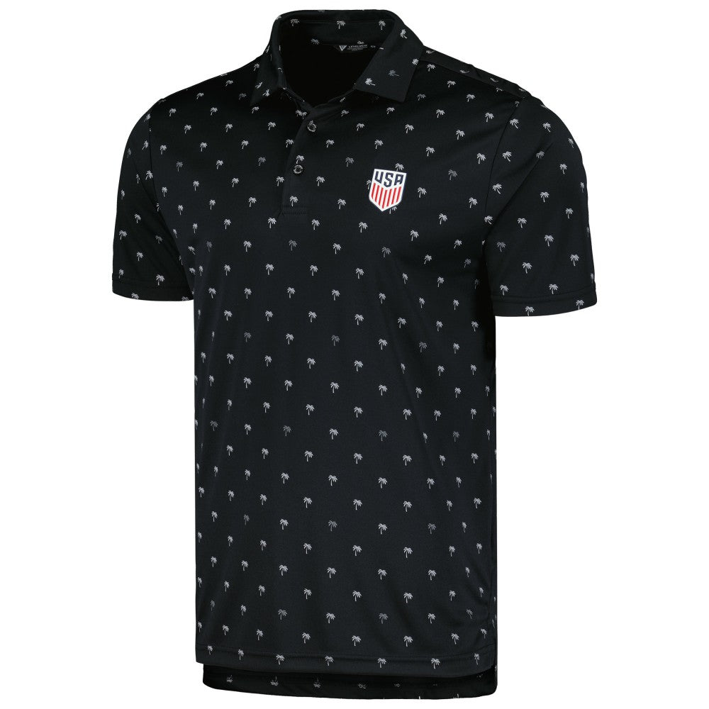 USMNT Levelwear Groove Performance Polo Black