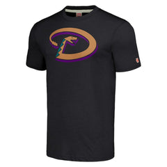Arizona Diamondbacks Homage Hand-Drawn Logo Tri-Blend T-Shirt - Heather Charcoal - MLB Discount