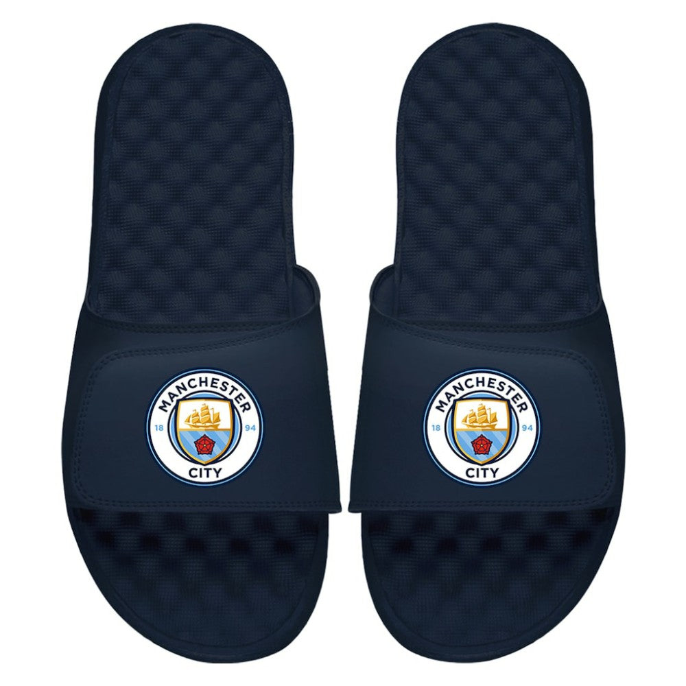 Manchester City ISlide Primary Logo Slide Sandals Navy