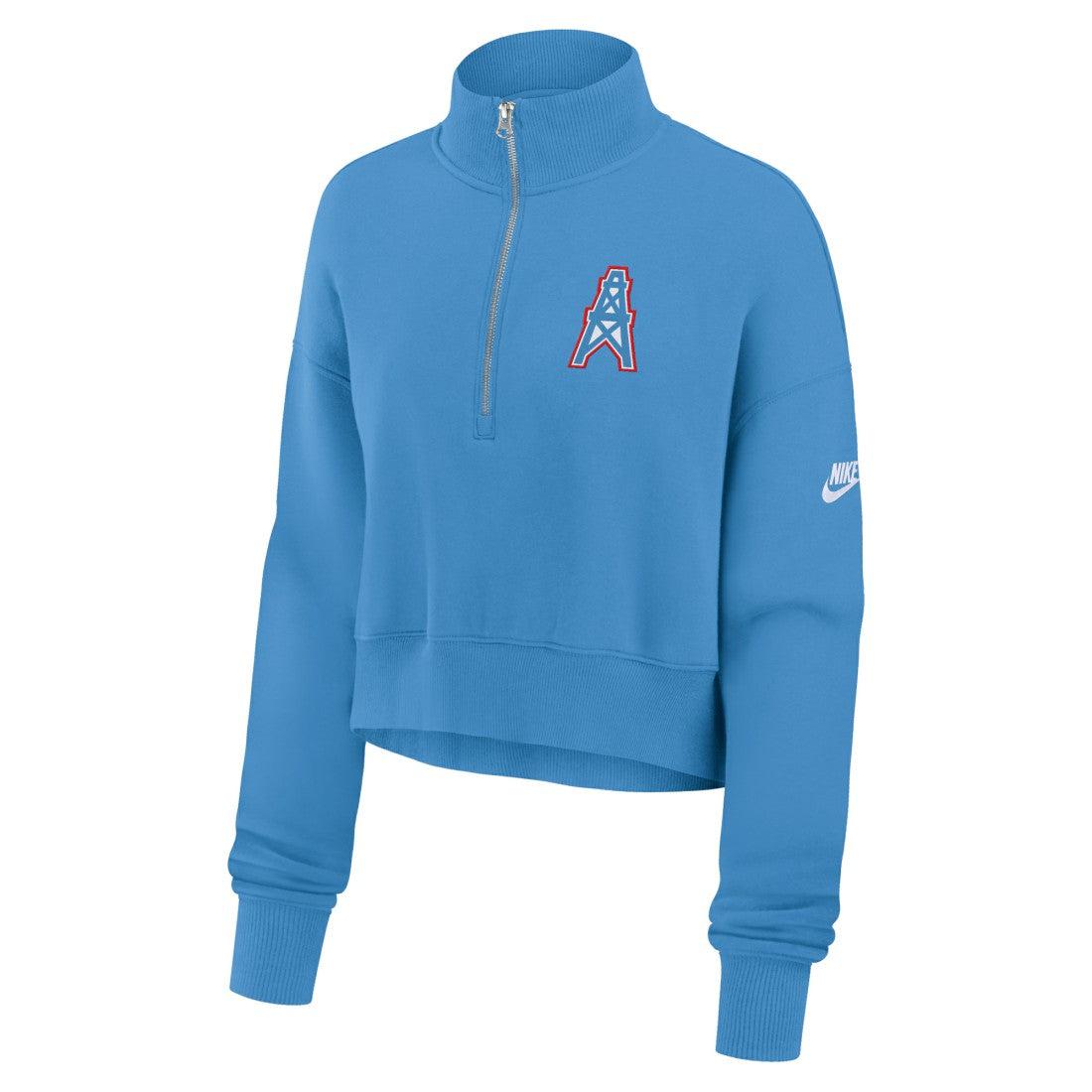 Nike Tennessee Titans Women's Rewind Phoenix Half-Zip Sweatshirt Light Blue