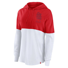 St. Louis Cardinals Fanatics Women's Backup Option Pullover Hoodie - Red/White - Fanatics Sale