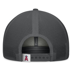 Los Angeles Angels Fanatics A-Frame Trucker Adjustable Hat - Gray/Graphite - Fanatics Lifestyle