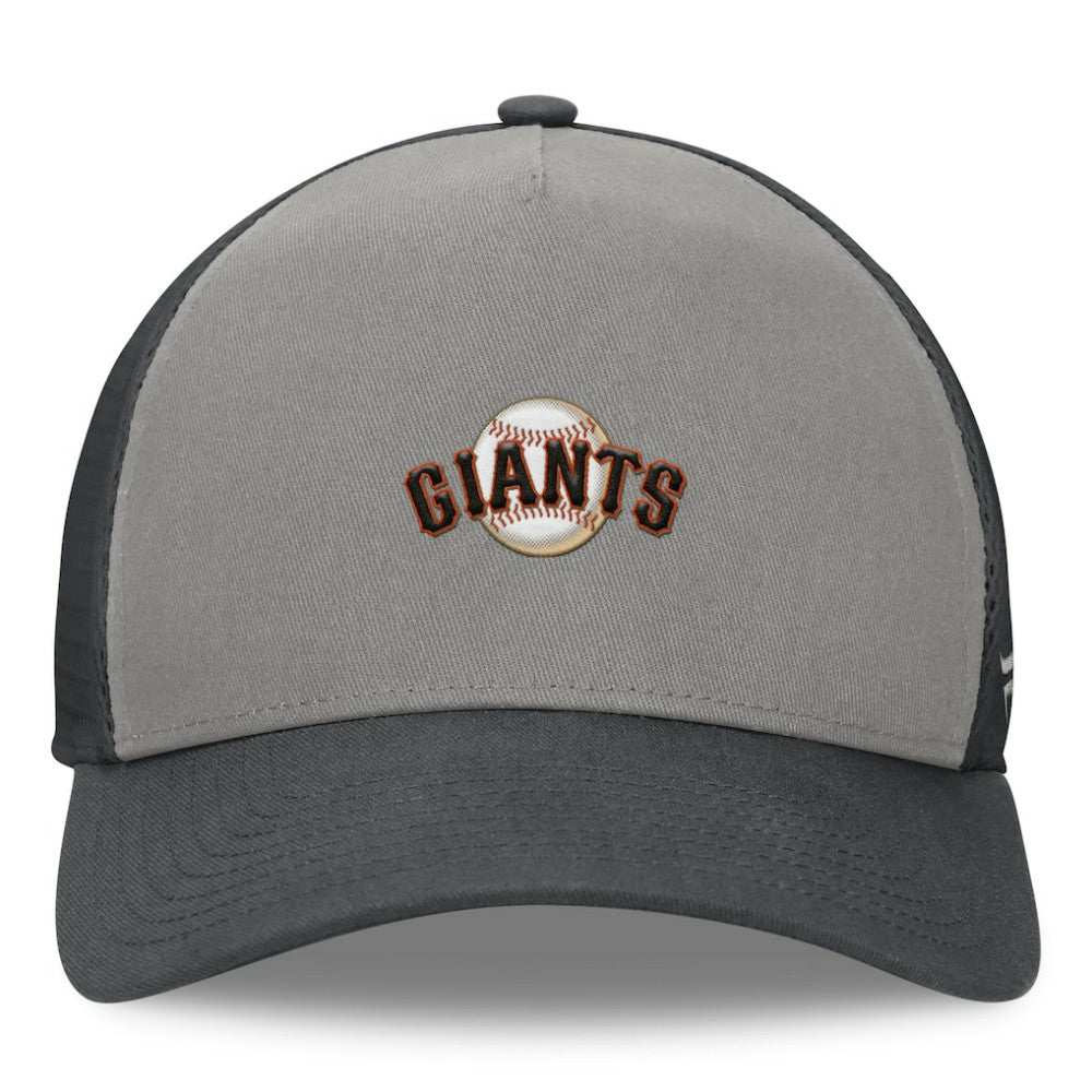 San Francisco Giants Fanatics A-Frame Trucker Adjustable Hat - Gray/Graphite - Fanatics Sale