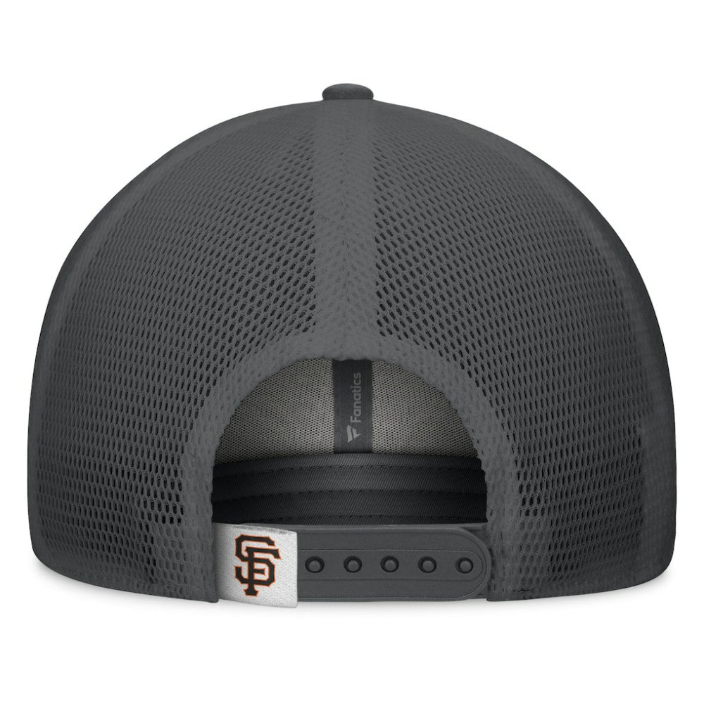 San Francisco Giants Fanatics A-Frame Trucker Adjustable Hat - Gray/Graphite - Fanatics Sale