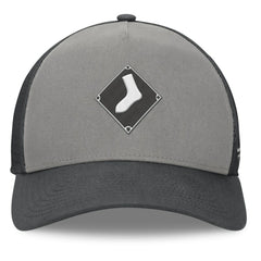 Chicago White Sox Fanatics A-Frame Trucker Adjustable Hat - Gray/Graphite - Fanatics Online