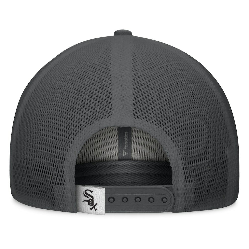 Chicago White Sox Fanatics A-Frame Trucker Adjustable Hat - Gray/Graphite - Fanatics Online