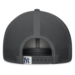 New York Yankees Fanatics A-Frame Trucker Adjustable Hat - Gray/Graphite - Fanatics Online