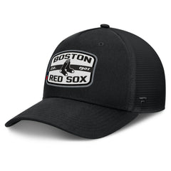 Boston Red Sox Fanatics Team Patch A-Frame Trucker Snapback Hat - Black - Fanatics on Sale