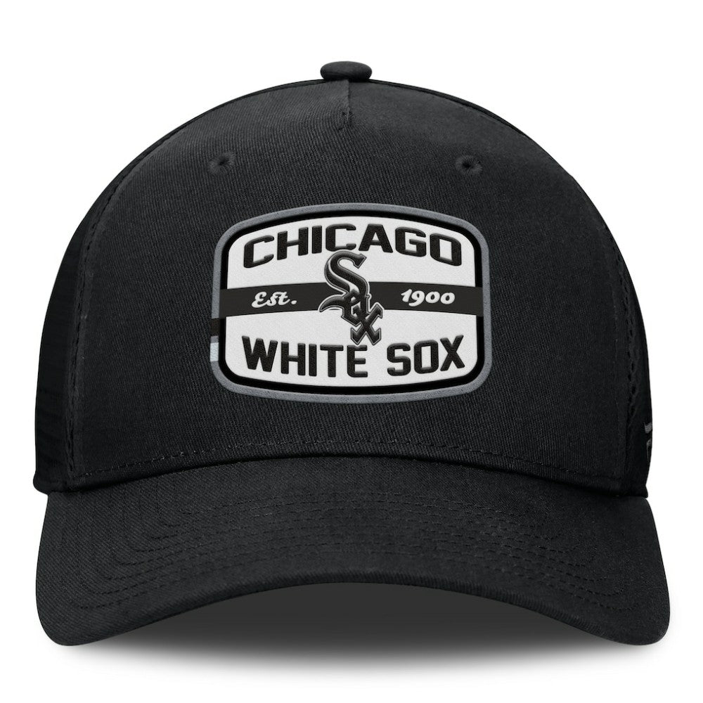 Chicago White Sox Fanatics Team Patch A-Frame Trucker Snapback Hat - Black - Fanatics on Sale