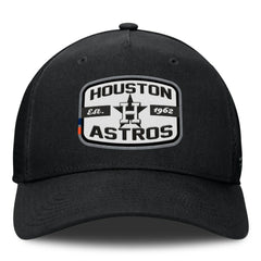Houston Astros Fanatics Team Patch A-Frame Trucker Snapback Hat - Black - Fanatics Lifestyle