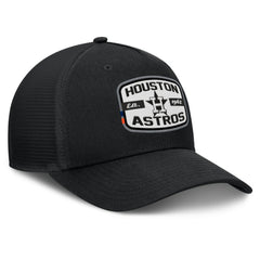 Houston Astros Fanatics Team Patch A-Frame Trucker Snapback Hat - Black - Fanatics Lifestyle