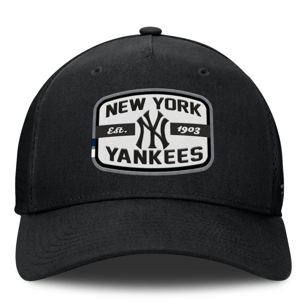 New York Yankees Fanatics Team Patch A-Frame Trucker Snapback Hat - Black - Fanatics Sale
