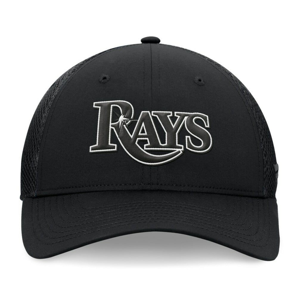 Tampa Bay Rays Fanatics Spacer Mesh Flex Hat - Black - Fanatics on Sale