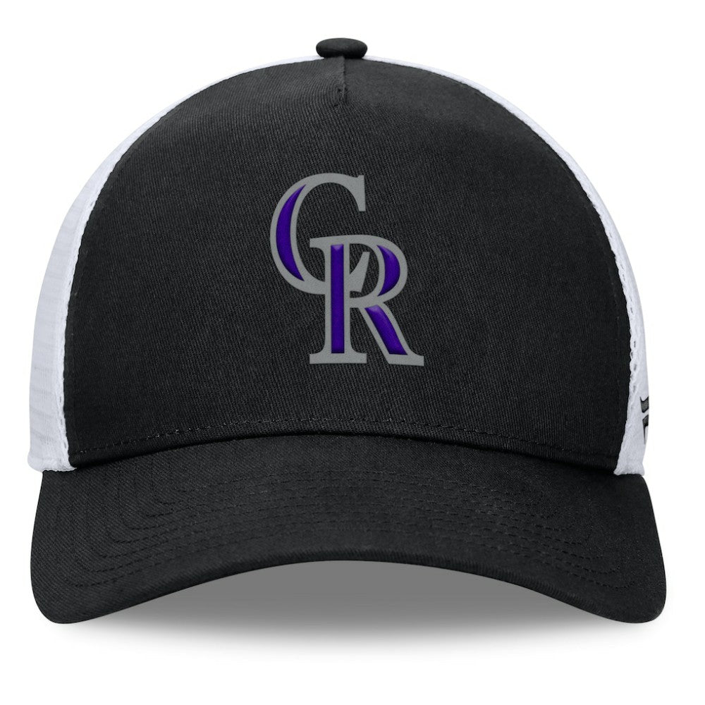 Colorado Rockies Fanatics Fundamental A-Frame Adjustable Hat - Black - Fanatics Lifestyle