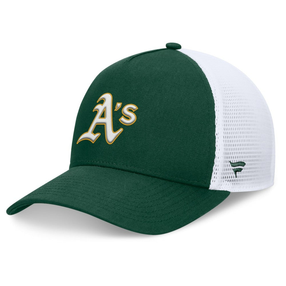 Athletics Fanatics Fundamental A-Frame Adjustable Hat - Green - Fanatics Discount