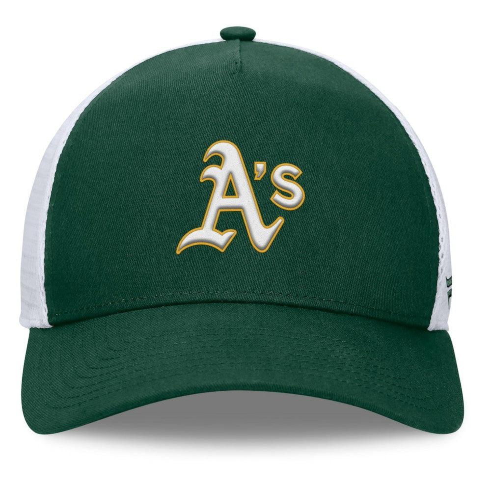 Athletics Fanatics Fundamental A-Frame Adjustable Hat - Green - Fanatics Discount
