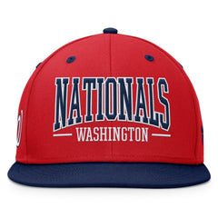 Washington Nationals Fanatics Fundamental Bold Snapback Hat - Red/Navy - Fanatics Discount