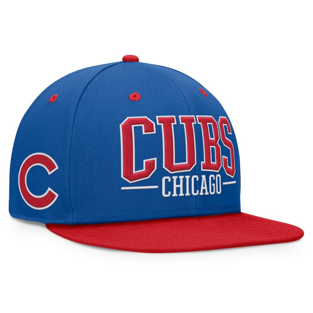 Chicago Cubs Fanatics Fundamental Bold Snapback Hat - Royal/Red - Fanatics on Sale