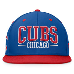 Chicago Cubs Fanatics Fundamental Bold Snapback Hat - Royal/Red - Fanatics on Sale