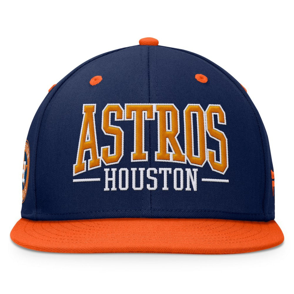 Houston Astros Fanatics Fundamental Bold Snapback Hat - Navy/Orange - Fanatics Discount