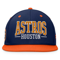 Houston Astros Fanatics Fundamental Bold Snapback Hat - Navy/Orange - Fanatics Discount
