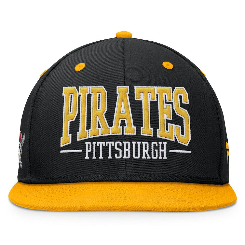 Pittsburgh Pirates Fanatics Fundamental Bold Snapback Hat - Black/Gold - Fanatics Discount