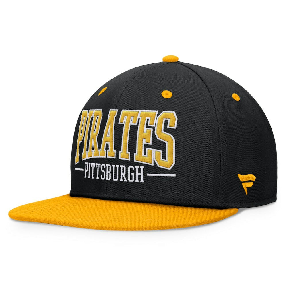 Pittsburgh Pirates Fanatics Fundamental Bold Snapback Hat - Black/Gold - Fanatics Discount