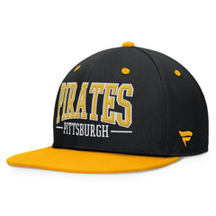 Pittsburgh Pirates Fanatics Fundamental Bold Snapback Hat - Black/Gold - Fanatics Discount
