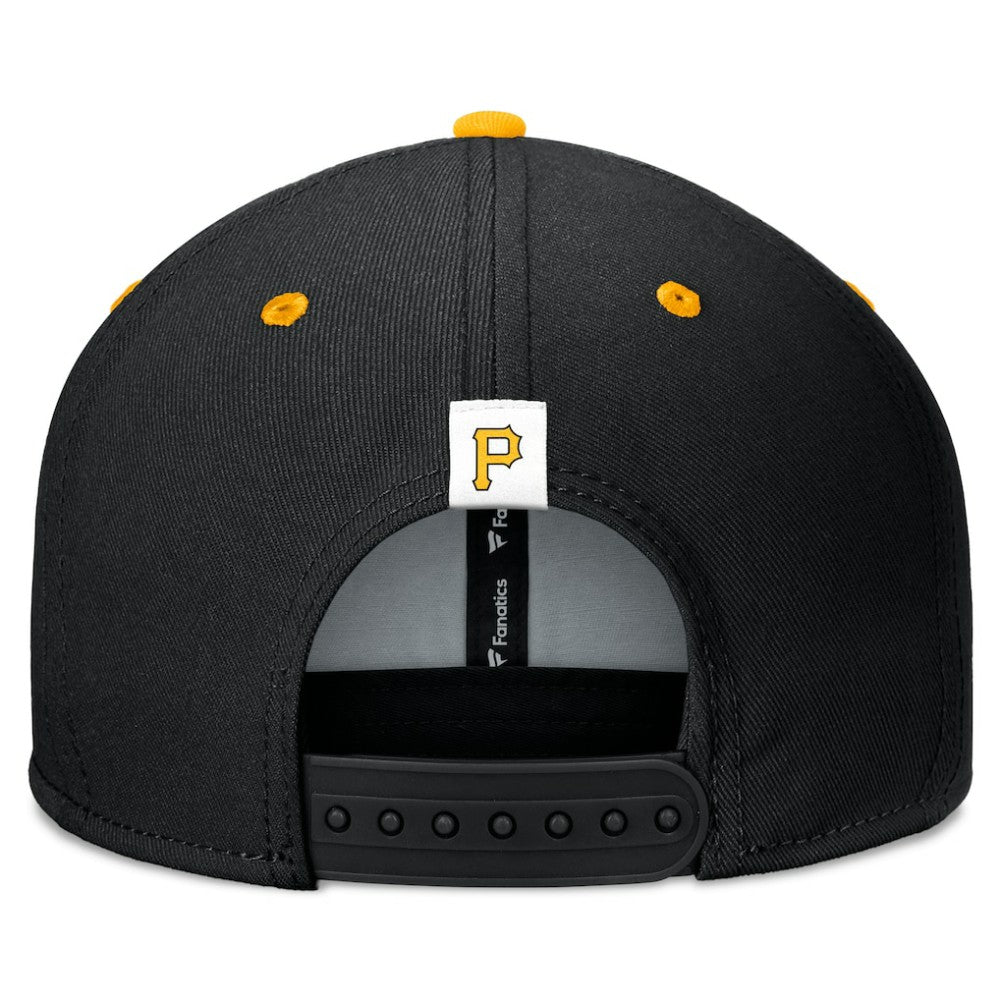 Pittsburgh Pirates Fanatics Fundamental Bold Snapback Hat - Black/Gold - Fanatics Discount